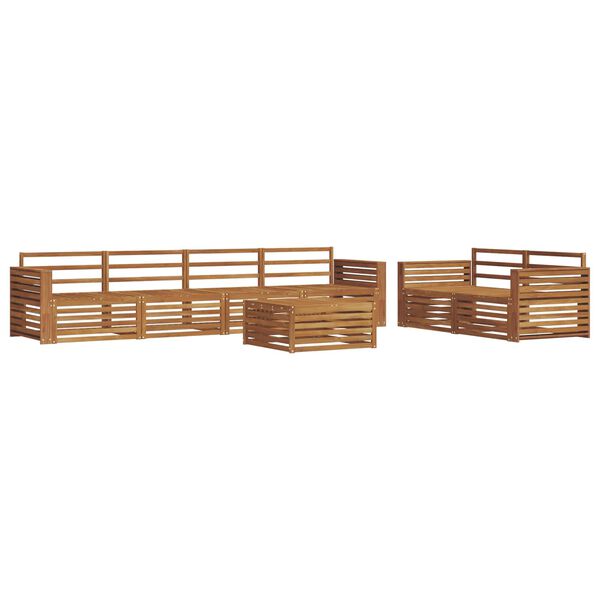 vidaXL Conjunto de sof&aacute;s de exterior 7 pcs Natural