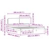 vidaXL Estructura de Cama con Cabecera Tapizada Taup&eacute; 200 x 200 cm