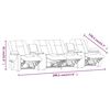 vidaXL Sillón reclinable masaje 4 plazas y portavasos cuero PE marrón
