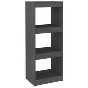 vidaXL Estanter&iacute;a/divisor de espacios madera de pino gris 40x30x103,5 cm