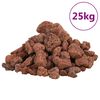 vidaXL Rocas volc&aacute;nicas rojas 25 kg 1-2 cm