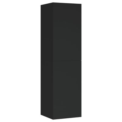 vidaXL Muebles para TV 2 uds madera contrachapada negro 30,5x30x110 cm