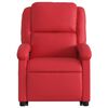 vidaXL Sill&oacute;n reclinable de masaje de pie cuero artificial rojo