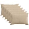 vidaXL Funda de almohada 6 pcs ALMELO Topo 30 x 50 cm pana