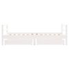 vidaXL Estructura cama infantil y cajones madera pino blanco 80x160 cm