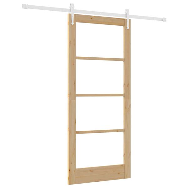 vidaXL Puerta Corredera Natural 86 x 198,5 cm