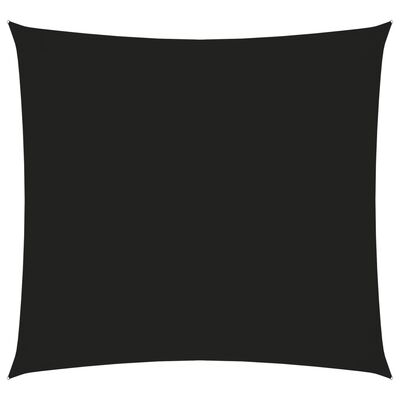 vidaXL Toldo de vela cuadrado tela Oxford negro 2,5x2,5 m