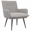 vidaXL Sill&oacute;n Gris Claro Boucl&eacute;