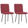 vidaXL Sillas de comedor 2 unidades cuero sint&eacute;tico rojo tinto