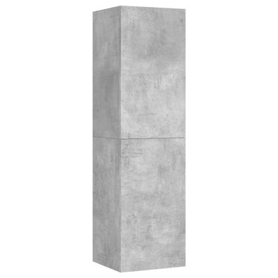 vidaXL Mueble de TV madera contrachapada gris hormigón 30,5x30x110 cm