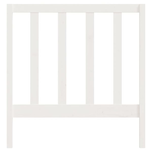 vidaXL Cabecero de cama madera maciza de pino blanco 96x4x100 cm