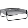 vidaXL Cama para perro Manual Gris Claro 85 x 85 x 33 cm Acero