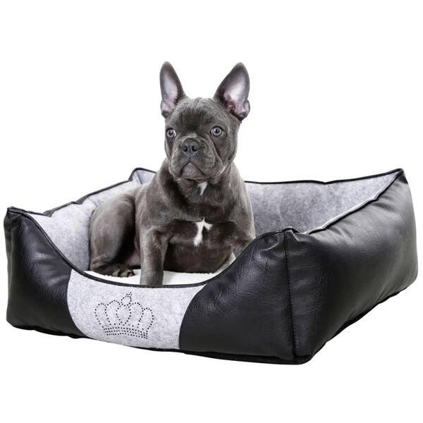 Kerbl Cama para perros Chiara 55x45 cm gris y negro 80361