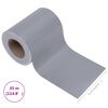 vidaXL Panel de valla de PVC gris claro mate 35x0,19 m