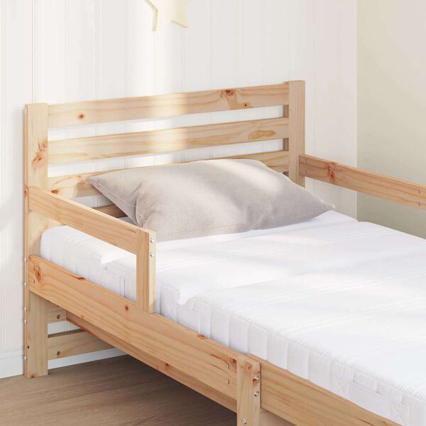 vidaXL Estructura de cama Marr&oacute;n 80 x 200 cm Madera de pino macizo