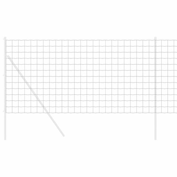 vidaXL Cerca Hexagonal Plateado 1,4 x 25 m Acero galvanizado