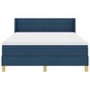 vidaXL Cama tipo Box Spring con colch&oacute;n Azul 190 x 140 cm tela