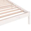 vidaXL Estructura de cama sin colchón madera pino blanco 90x200 cm