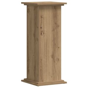 vidaXL Soportes de planta madera ingenier&iacute;a roble artisian 33x33x80 cm