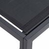 vidaXL Conjunto de sofá de jardín con cojín Negro Aluminio