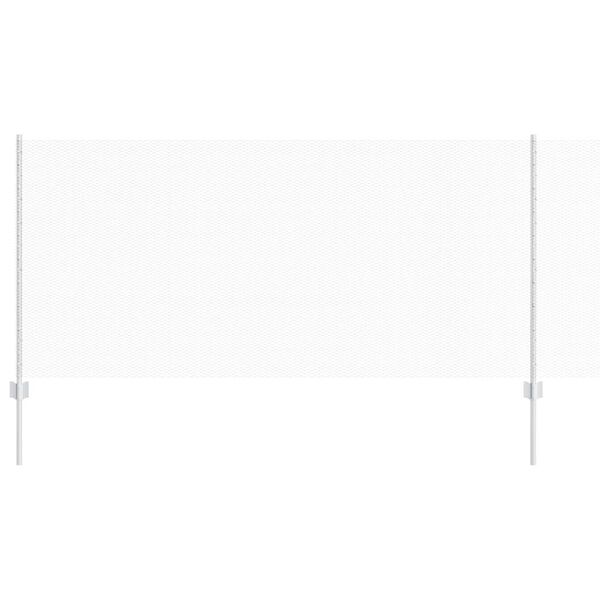 vidaXL Valla con Poste Plateado 1 x 50 m Acero