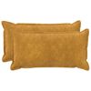 vidaXL Funda de almohada 2 uds. HOUTEN Amarillo 40 x 80 cm
