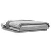 vidaXL Estructura cama con luces LED madera gris Sonoma 120x190 cm