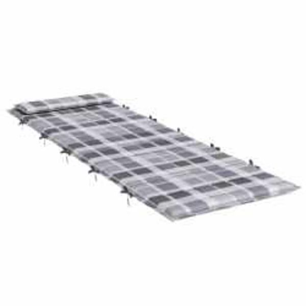 vidaXL Coj&iacute;n para tumbona de sol Gris 178 x 60 x 4 cm Tela Oxford