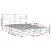 vidaXL Cama sin colchón madera maciza de pino marrón cera 140x200 cm