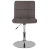 vidaXL Silla de comedor giratoria tela gris topo