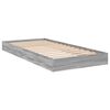 vidaXL Estructura de cama madera de ingenier&iacute;a gris Sonoma 75x190 cm