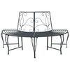 vidaXL Banco de &Aacute;rbol 4-N&uacute;mero de plazas 160 x 80 x 89 cm Acero