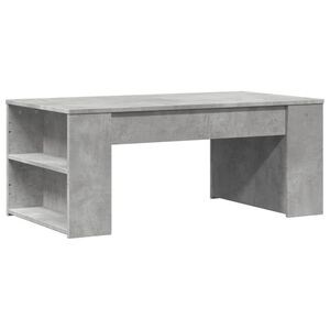 vidaXL Mesa de centro madera de ingenier&iacute;a gris hormig&oacute;n 102x55x42 cm
