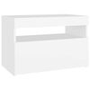 vidaXL Mueble de TV con luces LED blanco 60x35x40 cm