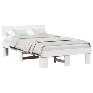 vidaXL Estructura de cama 135 x 190 cm Madera de pino macizo
