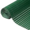Nature Valla ca&ntilde;izo de ocultaci&oacute;n jard&iacute;n doble cara PVC verde 1,5x3 m