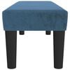 vidaXL Banco de terciopelo azul oscuro 100x30x30 cm