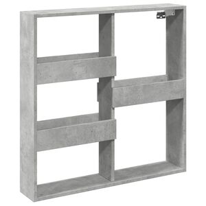 vidaXL Armario de pared madera ingenier&iacute;a gris hormig&oacute;n 80x15x80 cm