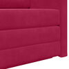 vidaXL Sof&aacute; cama 110cm Rojo vino Terciopelo