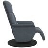 vidaXL Sill&oacute;n reclinable masaje con reposapi&eacute;s terciopelo gris oscuro