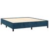 vidaXL Estructura de cama sin colch&oacute;n terciopelo azul oscuro 160x200cm