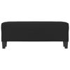 vidaXL Banco de tela de microfibra negro 100x35x41 cm