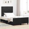 vidaXL Cama tipo Box Spring con cabecera Negro 120 x 200 cm Terciopelo