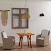 vidaXL Juego de comedor para jard&iacute;n de 3 piezas marr&oacute;n