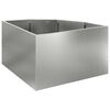 vidaXL Macetero de Esquina Plateado 60 x 60 x 35 cm Acero galvanizado