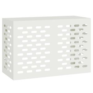 vidaXL Funda para Aire Acondicionado Blanco 90 x 40 x 60 cm Acero