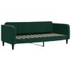 vidaXL Sof&aacute; cama nido con colch&oacute;n terciopelo verde oscuro 80x200 cm