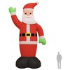 vidaXL Papá Noel inflable de Navidad con LED 820 cm