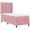 vidaXL Cama con Box Spring LED y Colch&oacute;n Rosa 80 x 200 cm Terciopelo