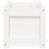vidaXL Jardineras de exterior 2 unidades madera maciza de pino blanco